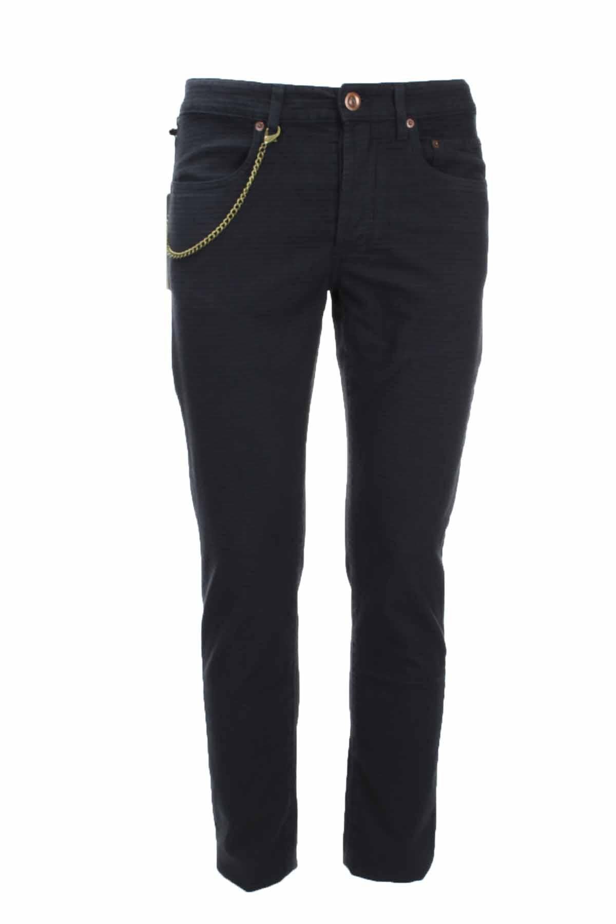 Pantalone 5 tasche in cotone armaturato 