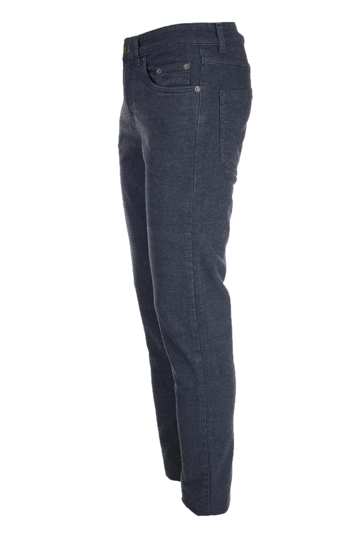 Pantalone 5 tasche micropuntinato stretch 