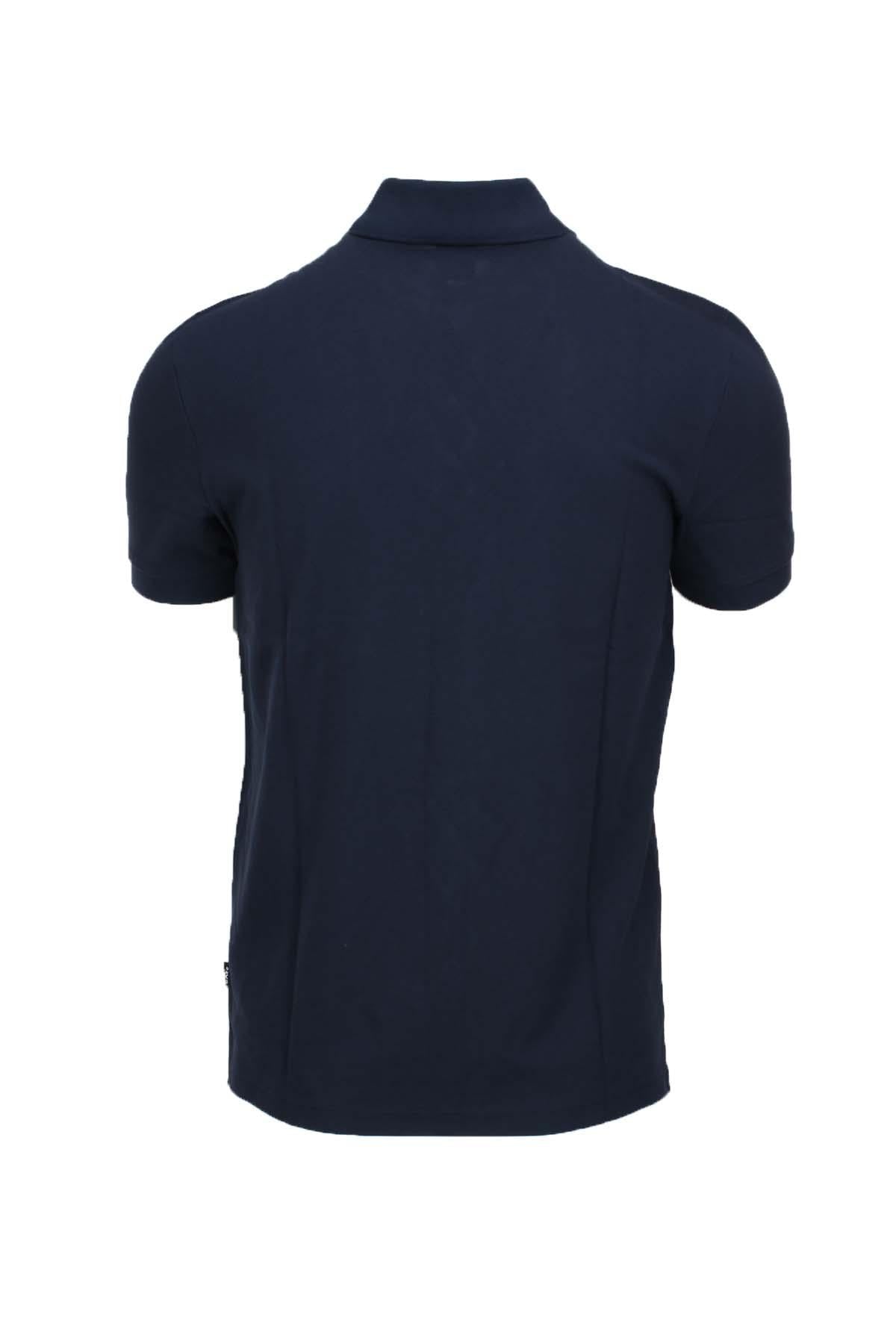 Polo mezza manica in cotone piquet con logo 