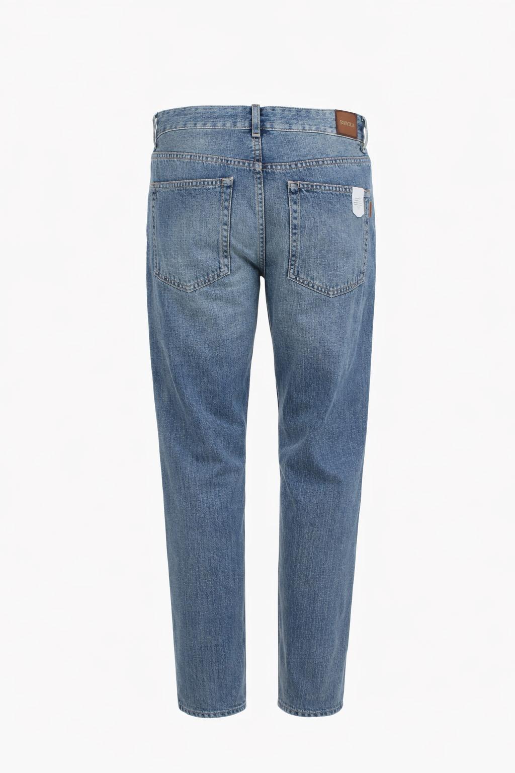 Jeans Uomo 5 Tasche Denim Stretch Used 