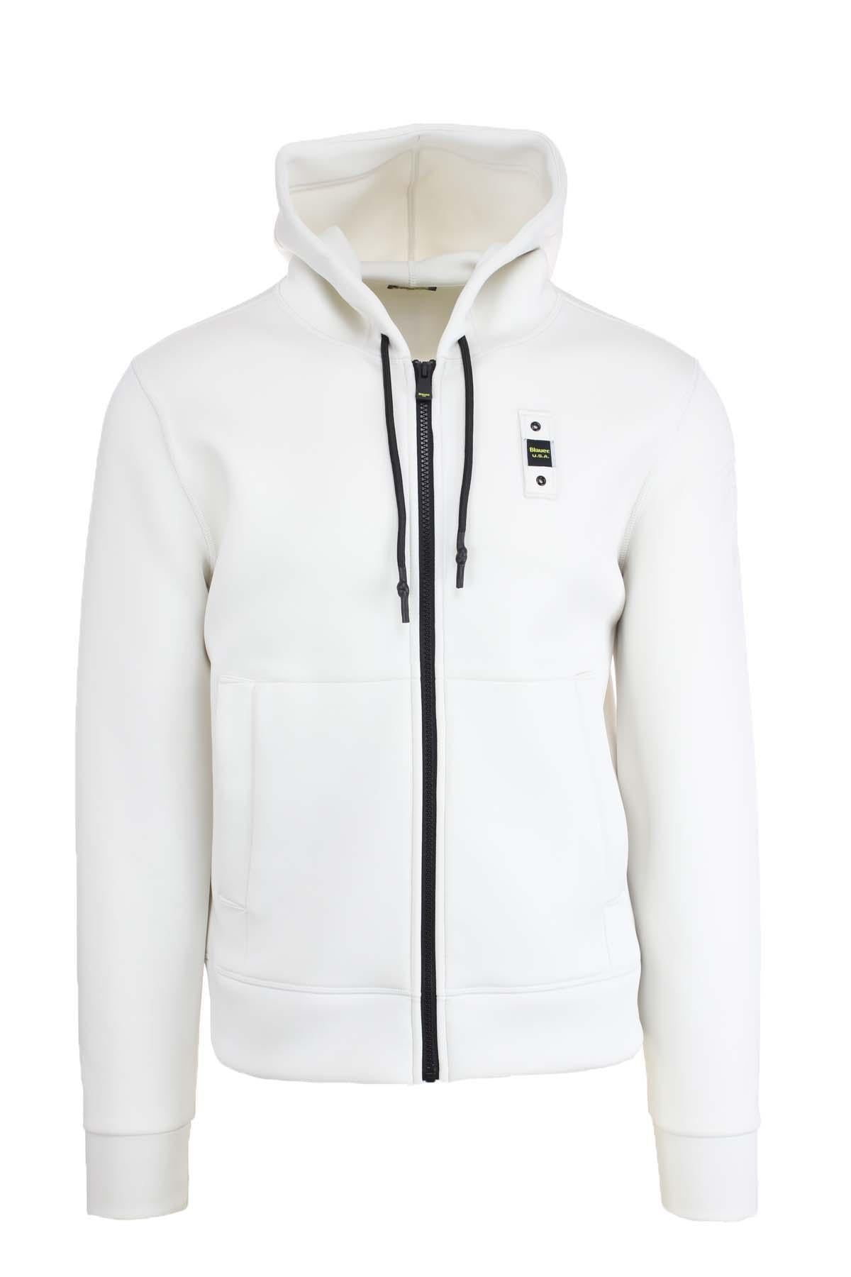 Felpa zip in neoprene con cappuccio COLBY NEOPRENE 