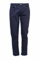 Pantalone 5 tasche con toppe in alcantara