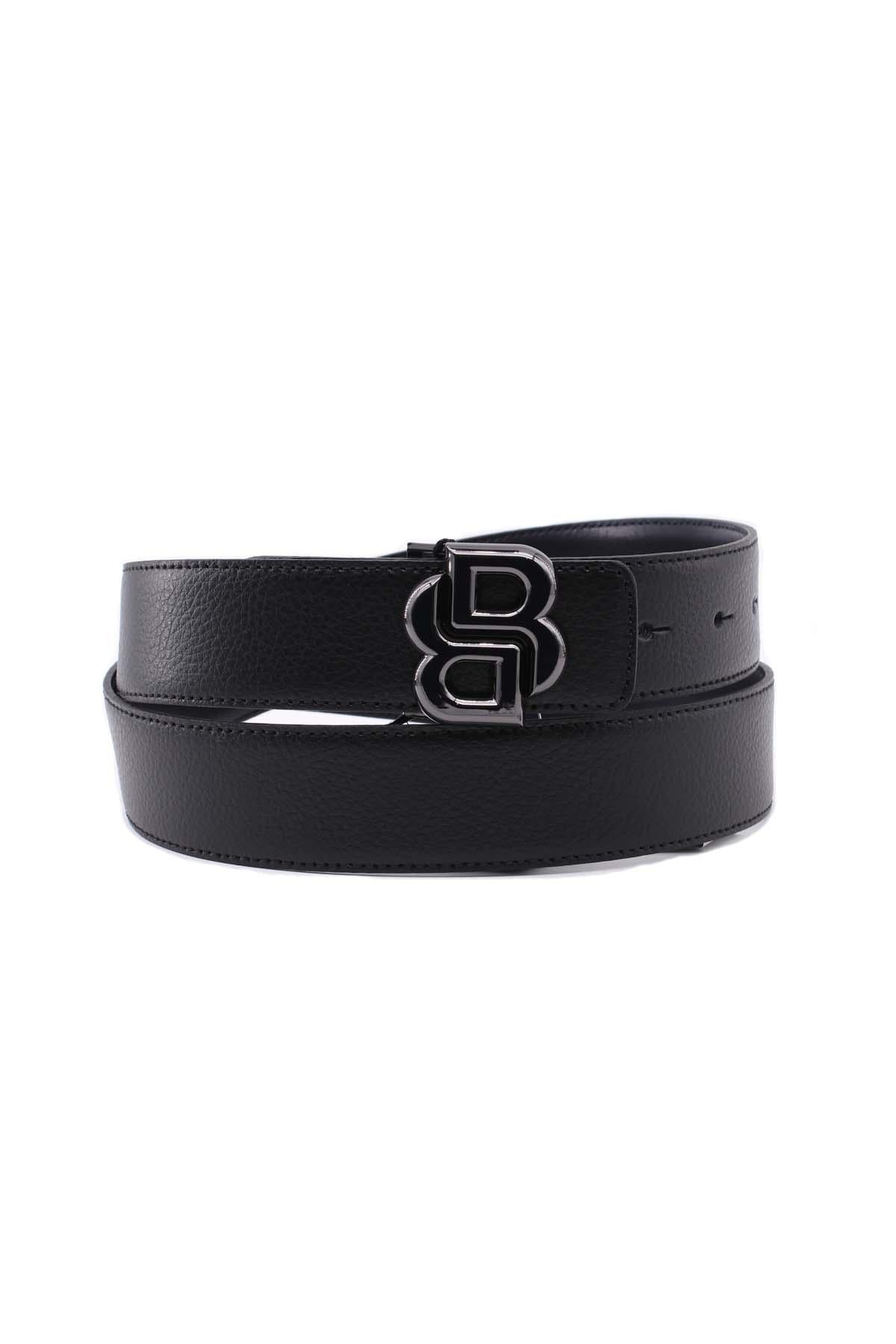 Cintura uomo reversibile con fibbia logo doppia B 