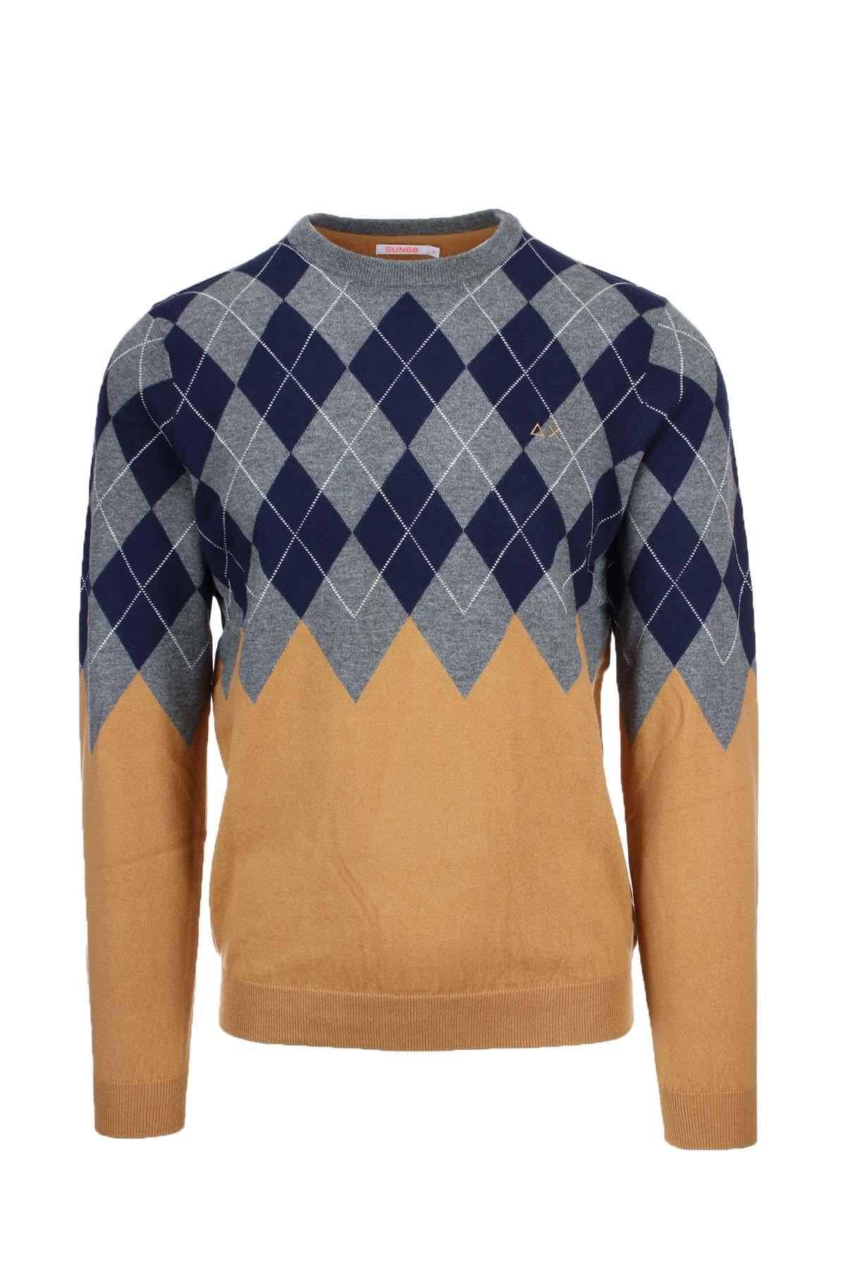 Pullover girocollo rombi 