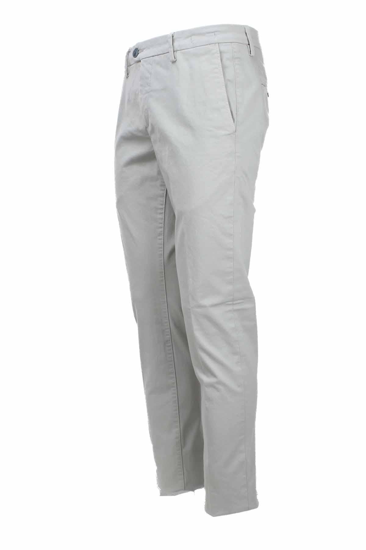 Pantalone chino in raso di cotone stretch 
