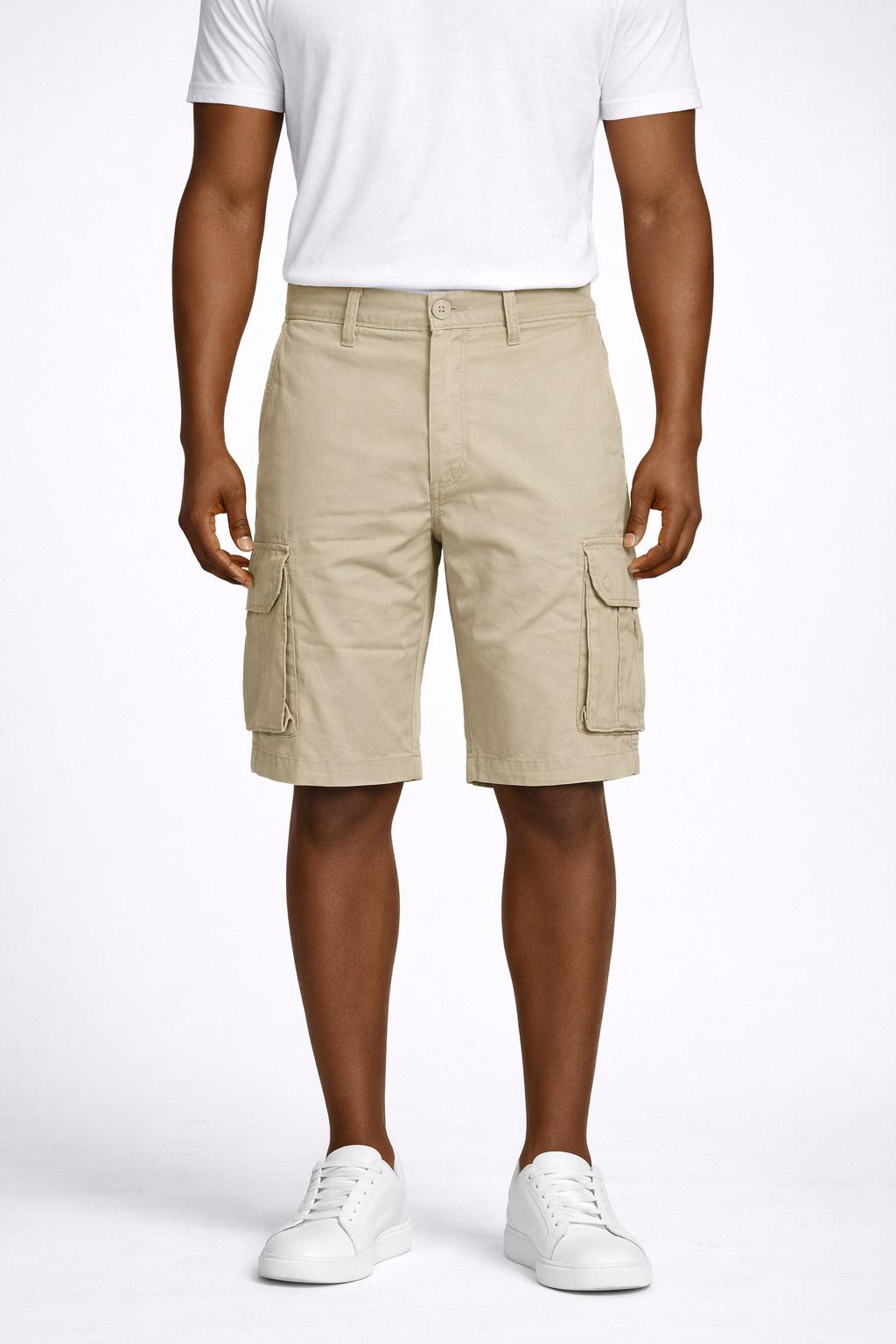 Bermuda Cargo Uomo in Cotone Stretch 