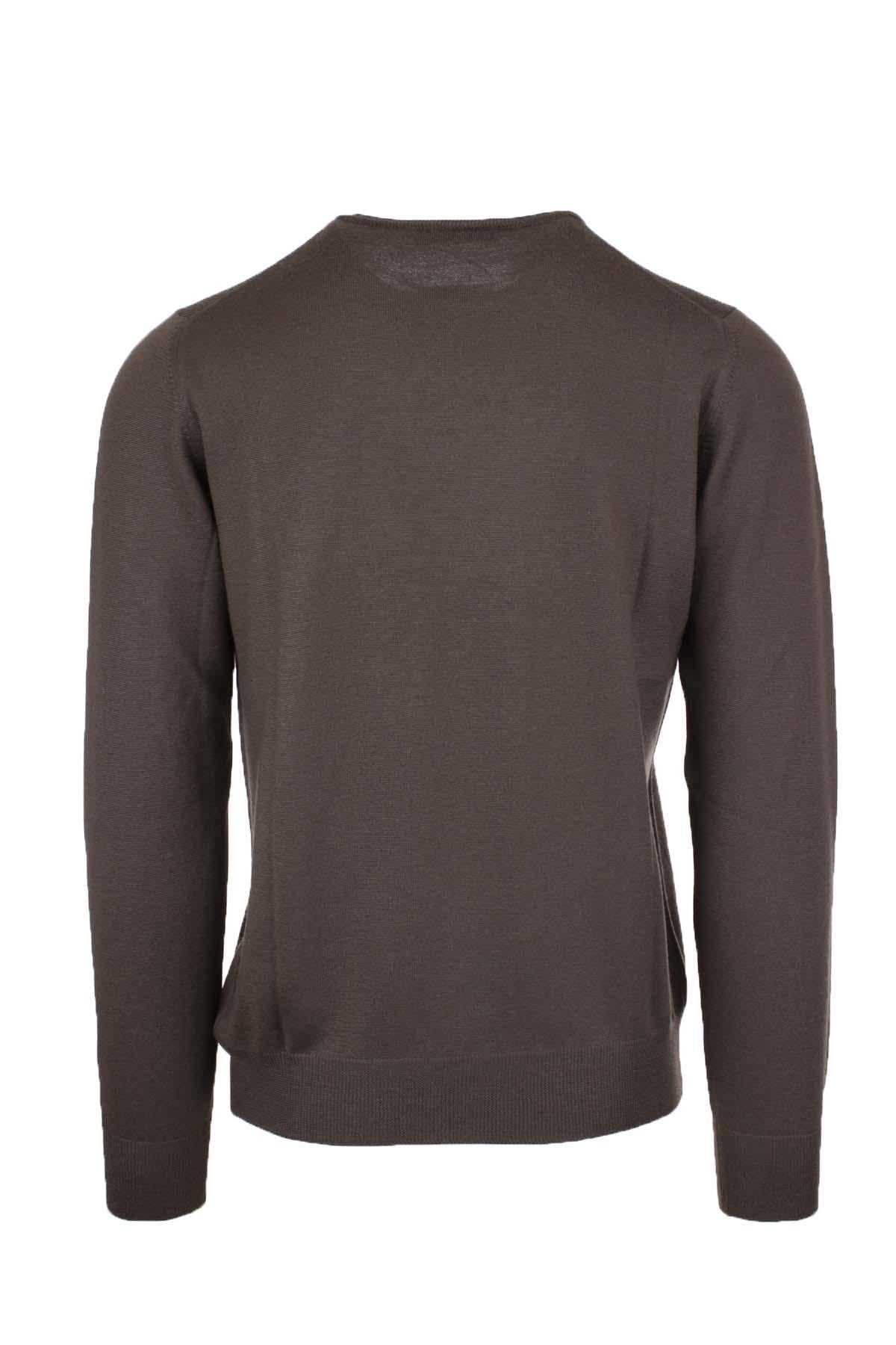 Maglia girocollo in lana merinos 
