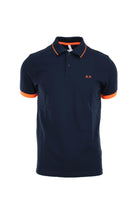 Polo mezza manica con profili fluo 