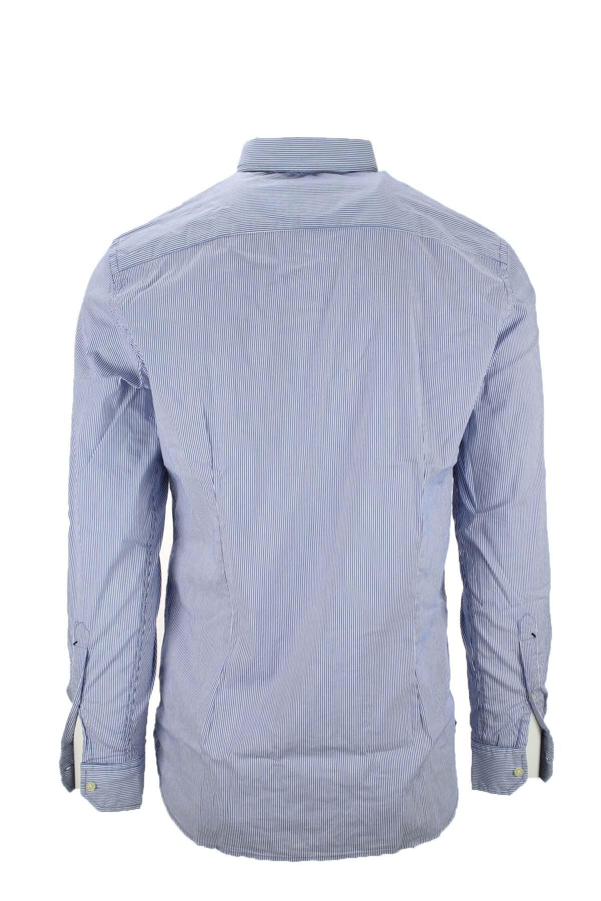 Camicia righe in cotone stretch 