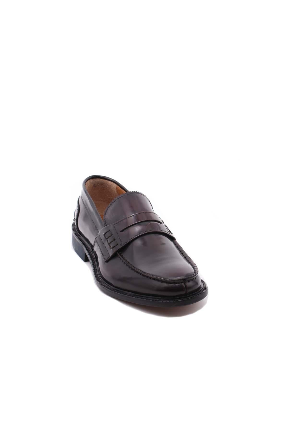 Mocassini College con suola in cuoio 