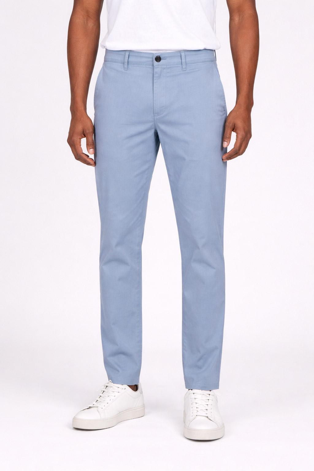 Pantalone Chino Uomo in Cotone e Lino 