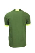 Polo mezza manica con dettagli e logo fluo 