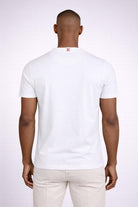 T-shirt uomo con taschino stampa cavalli marini in cotone 