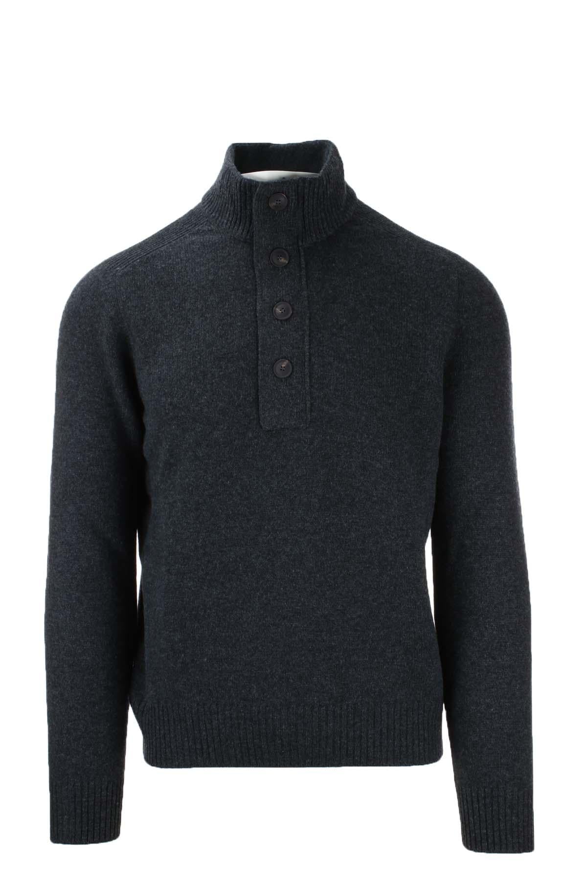 Maglia Lupo zip in lana 