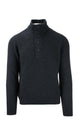 Maglia Lupo zip in lana