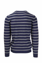 Pullover girocollo a righe 