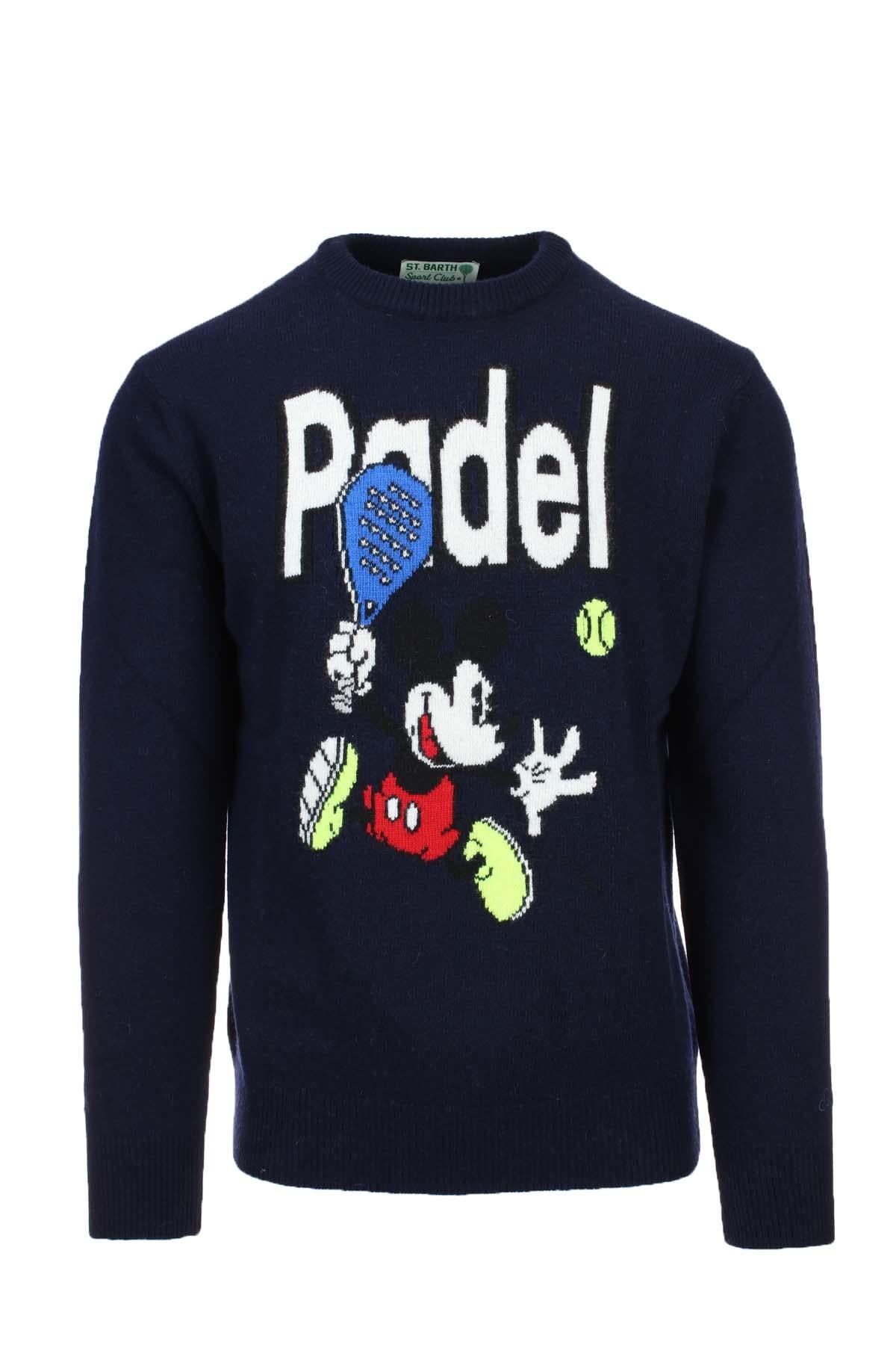 Maglia pullover girocollo in lana Saint Barth Padel 