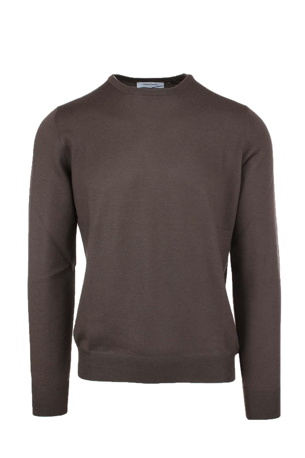 Maglia girocollo in lana merinos 