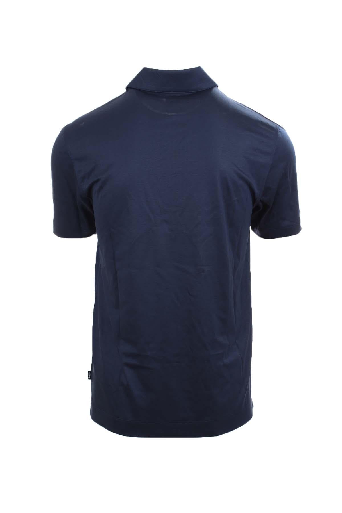 Polo mezza manicain cotone e lino con zip 