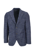 Giacca monopetto lana micro quadri 