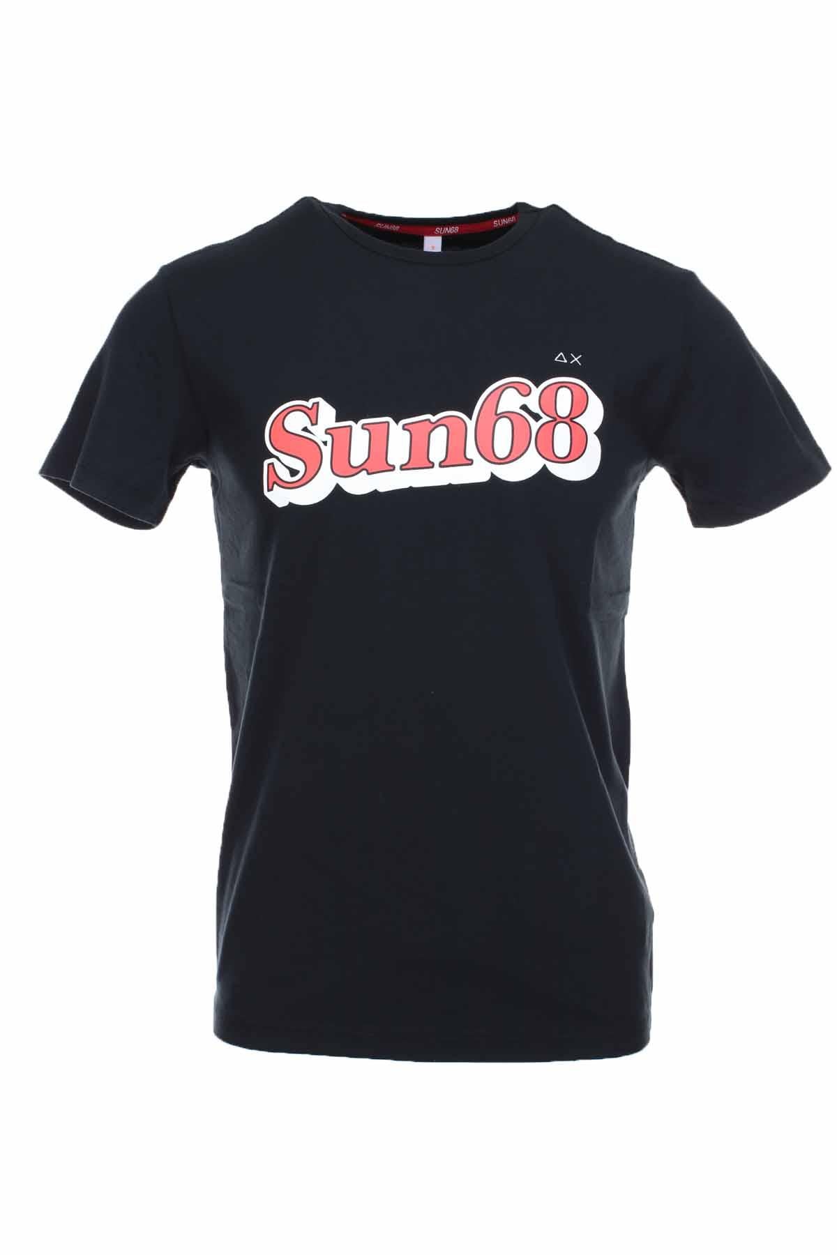 T-shirt mezza manica logo sun68 
