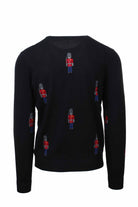 Maglia girocollo in lana fantasia soldatini 