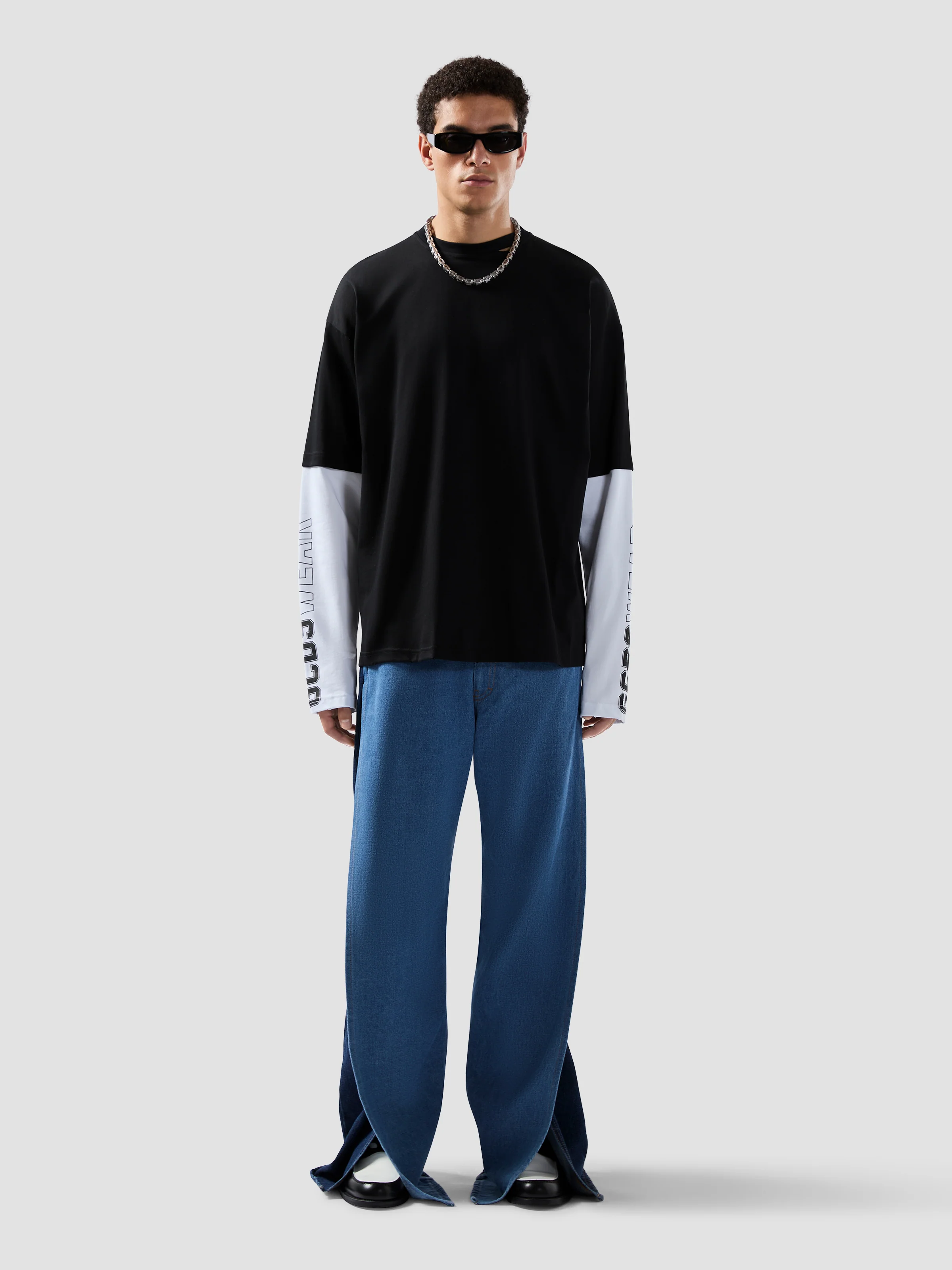 T-Shirt manica lunga con stampa GCDS WEAR 