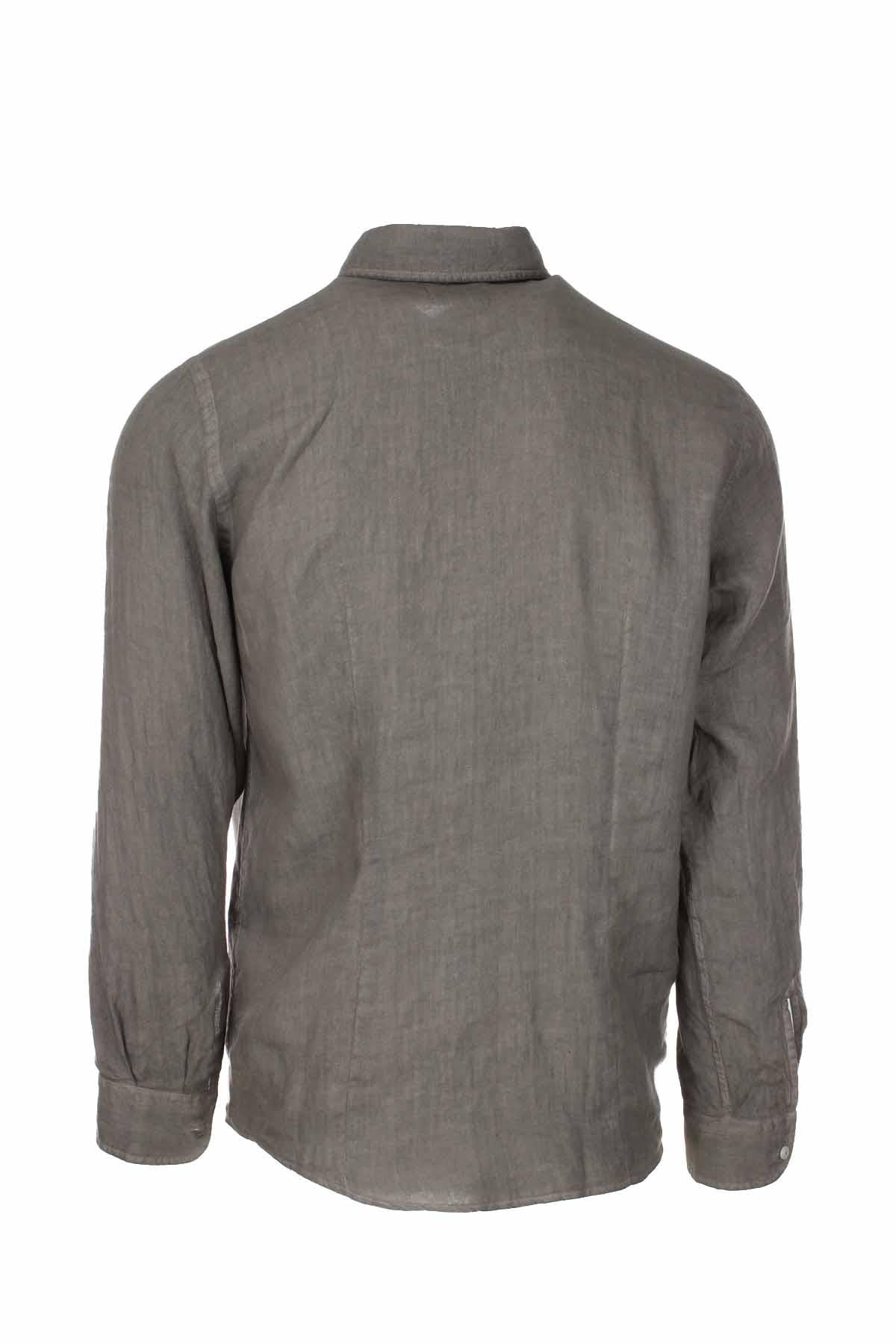 Camicia manica lunga lino lavato 