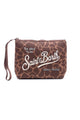 Pochette Aline neoprene pelle di Giraffa