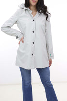 Trench impermeabule con cappuccio 