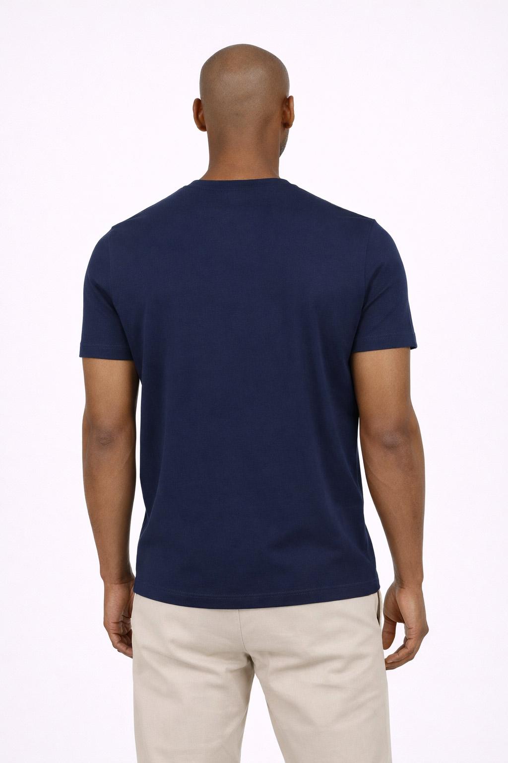 T-shirt uomo in cotone piquet con logo 