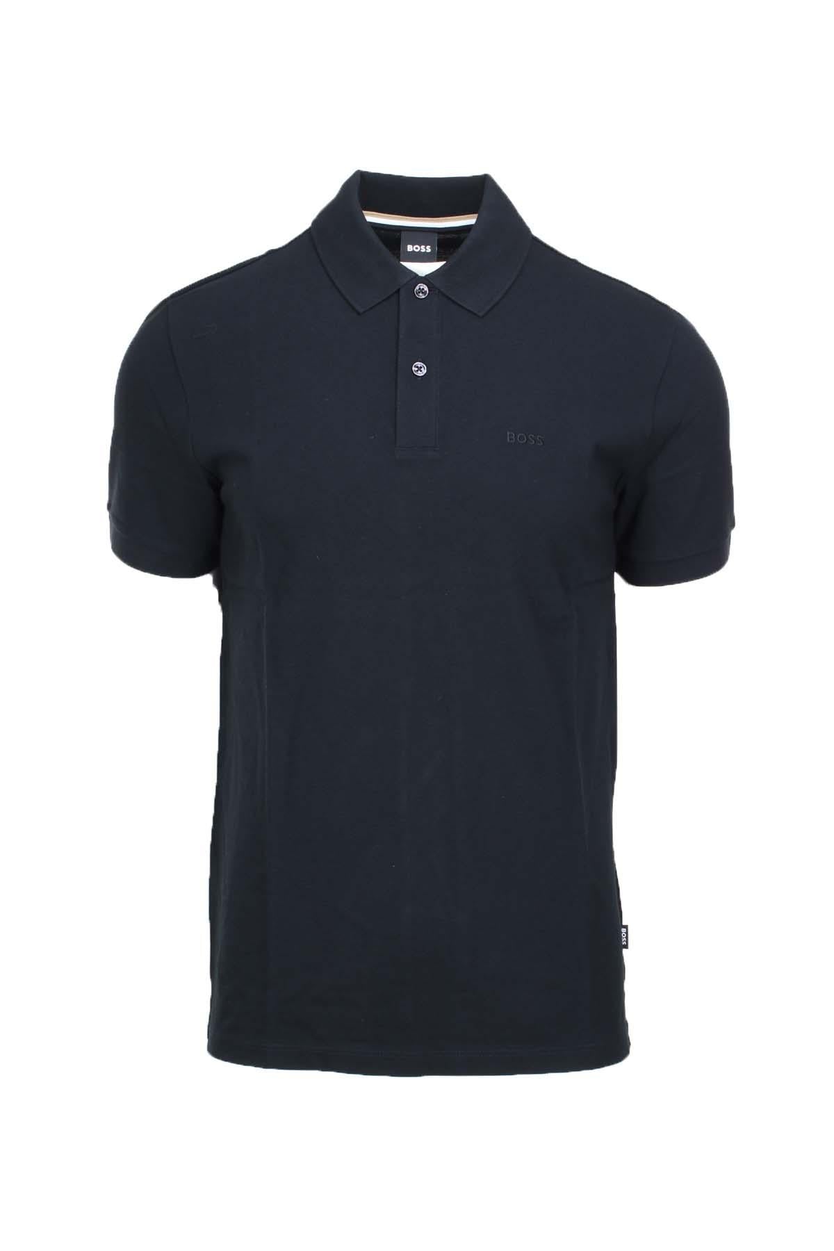 Polo mezza manica in cotone piquet con logo 
