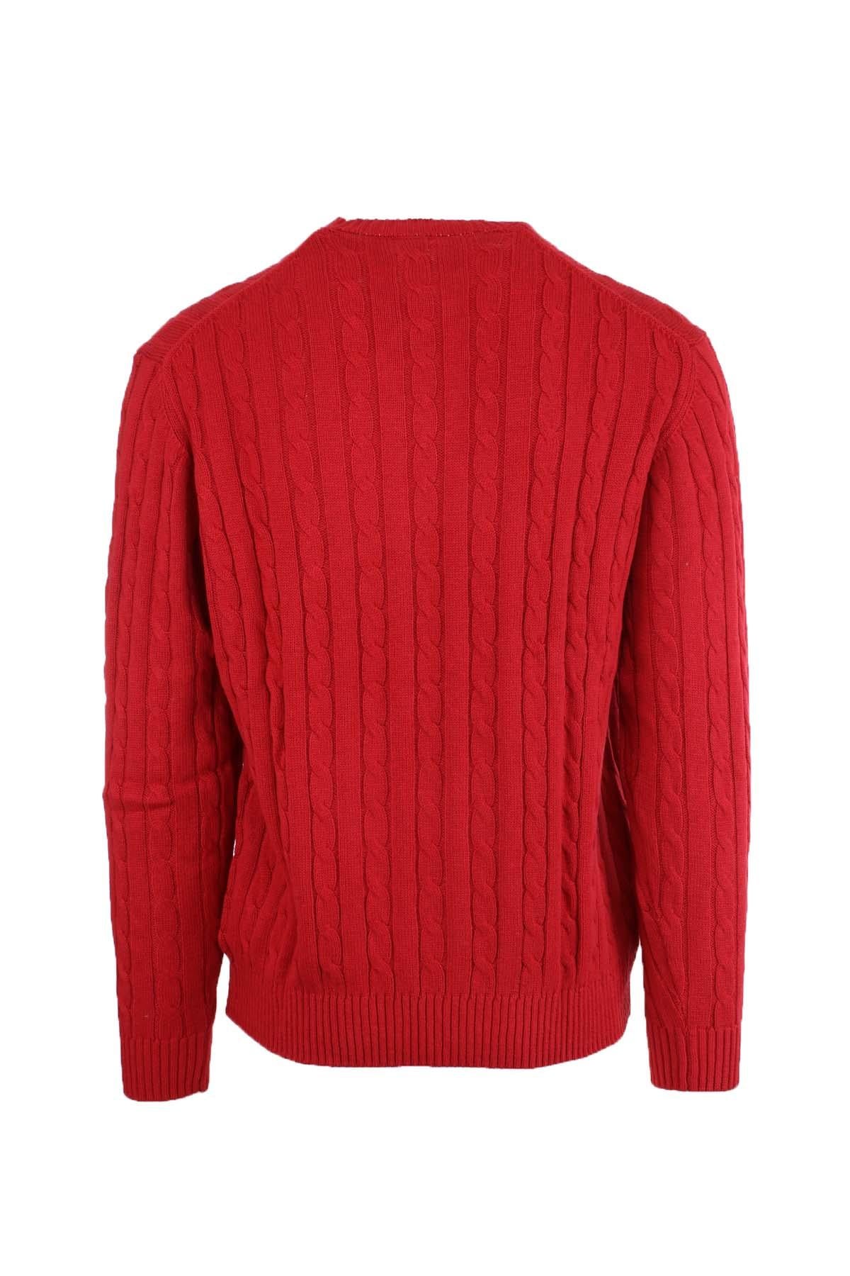 Pullover girocollo trecce 