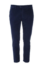 Pantalone in micro velluto diagonale stretch 
