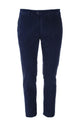 Pantalone in micro velluto diagonale stretch