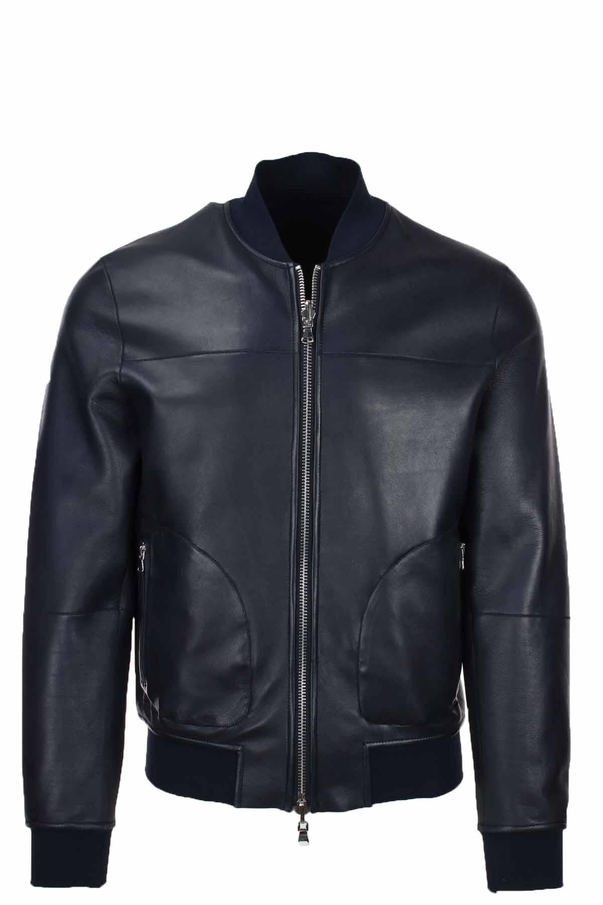 Giubbotto in pelle reversibile 