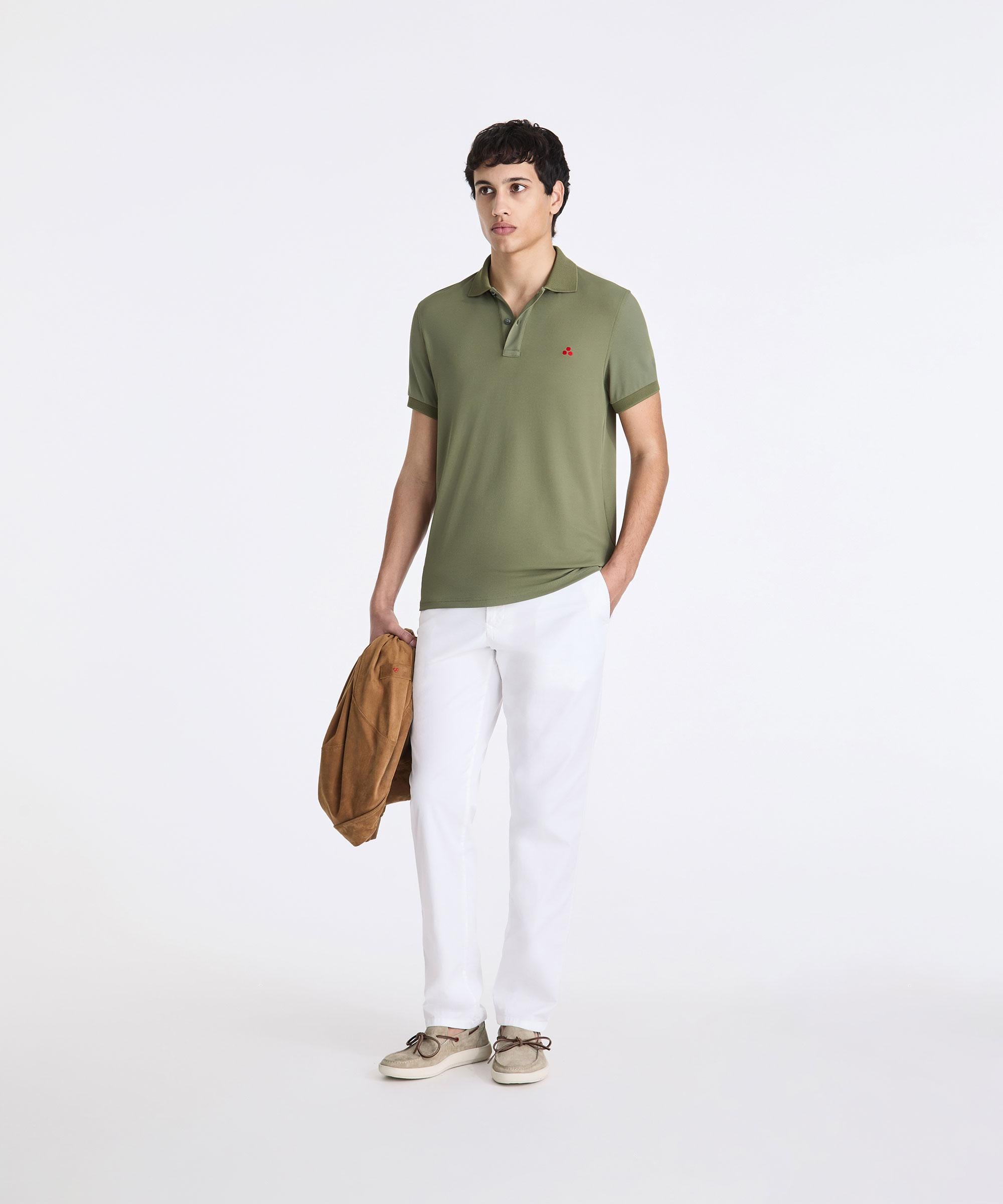 Polo Uomo Piquet Tecnico Stretch Plantago 