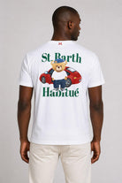 T-Shirt Uomo Cotone Maxi Stampa St. Barth Habituè 