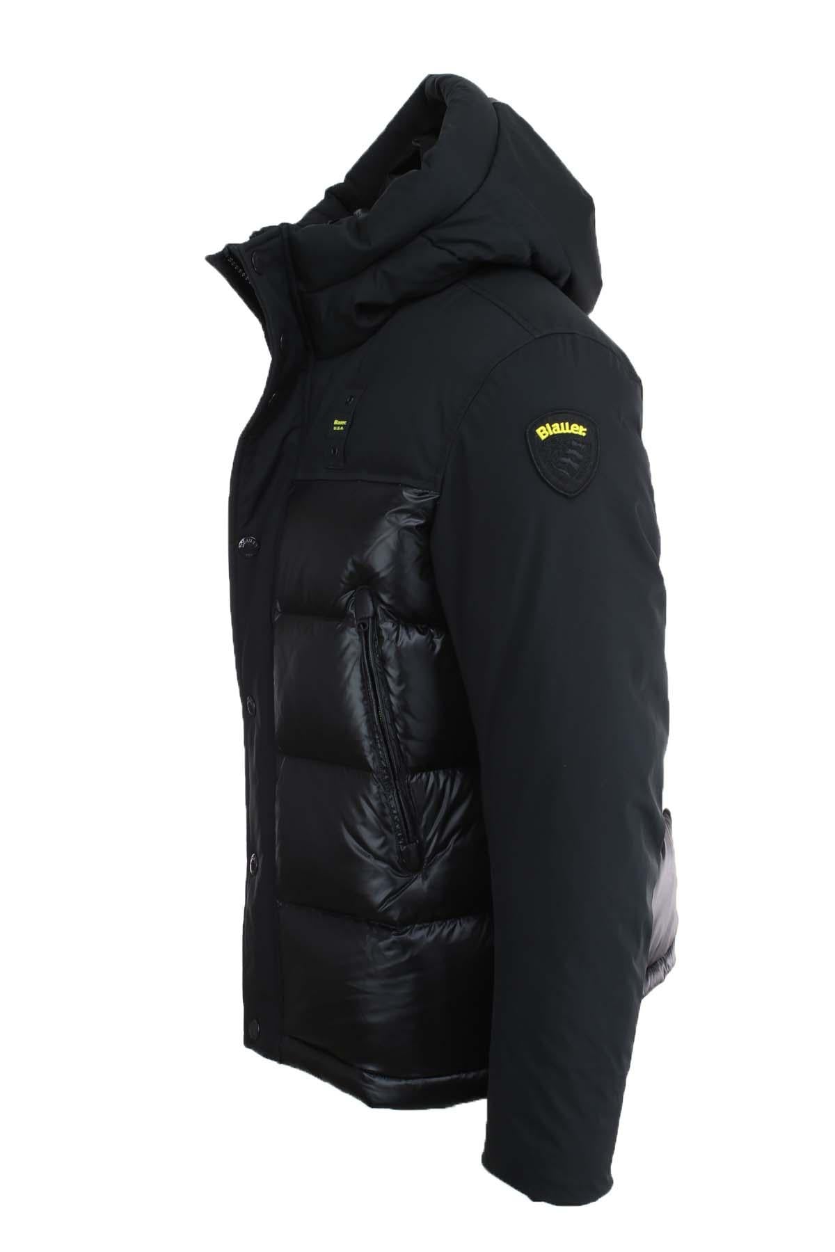 Piumino con cappuccio bitessuto BROOK 