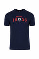 Men's Cotton T-shirt with Blauer 1936 CHAMBERLAN Print