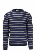Pullover girocollo a righe 