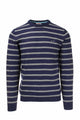 Pullover girocollo a righe