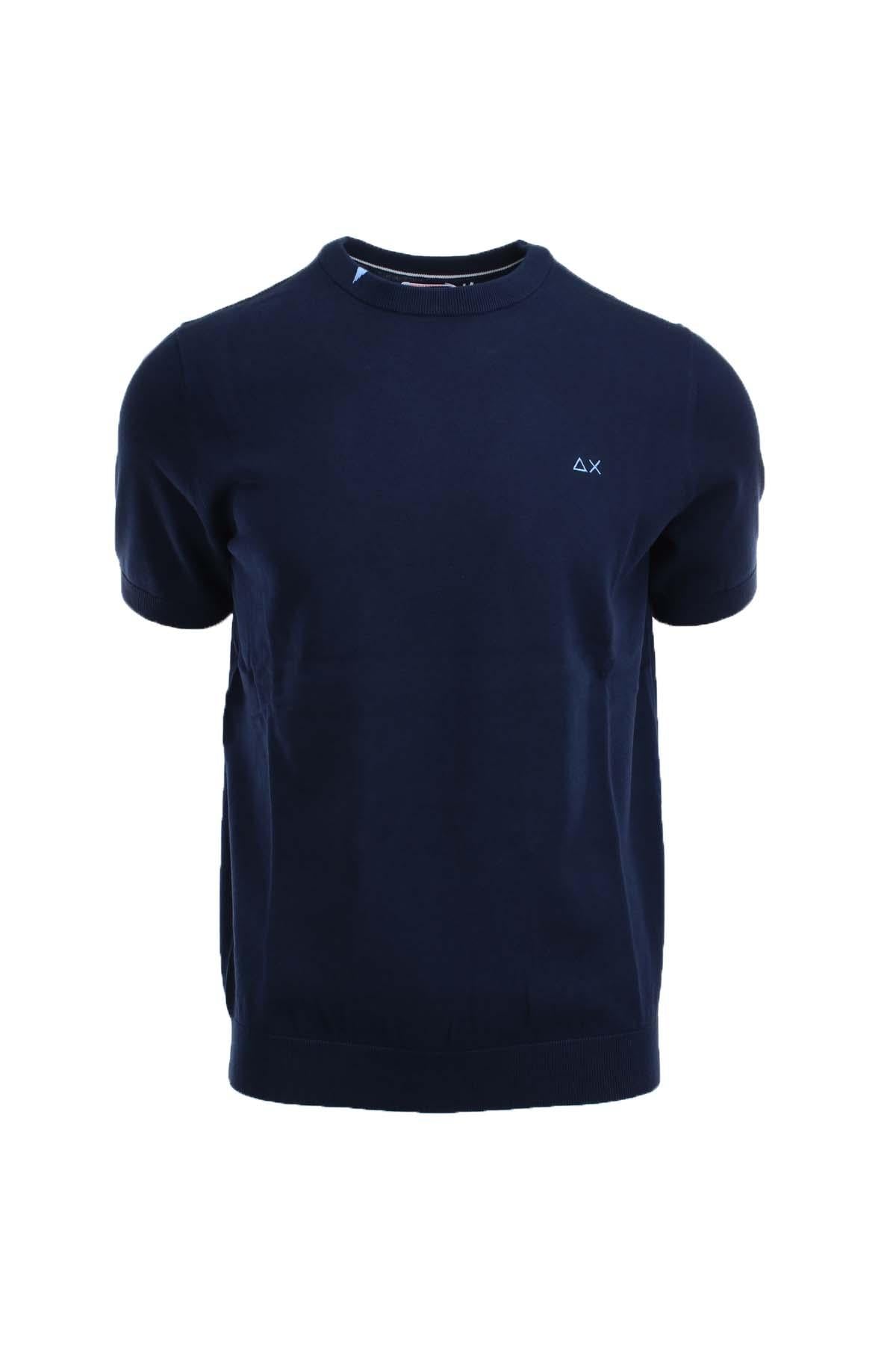 Maglia mezza manica in filo di cotone 
