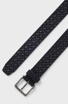 Cintura in pelle scamosciata con monogramma 