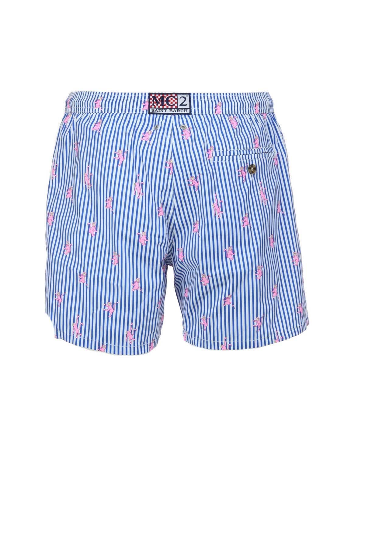 Costume Uomo Fantasia Scimmia Righe 