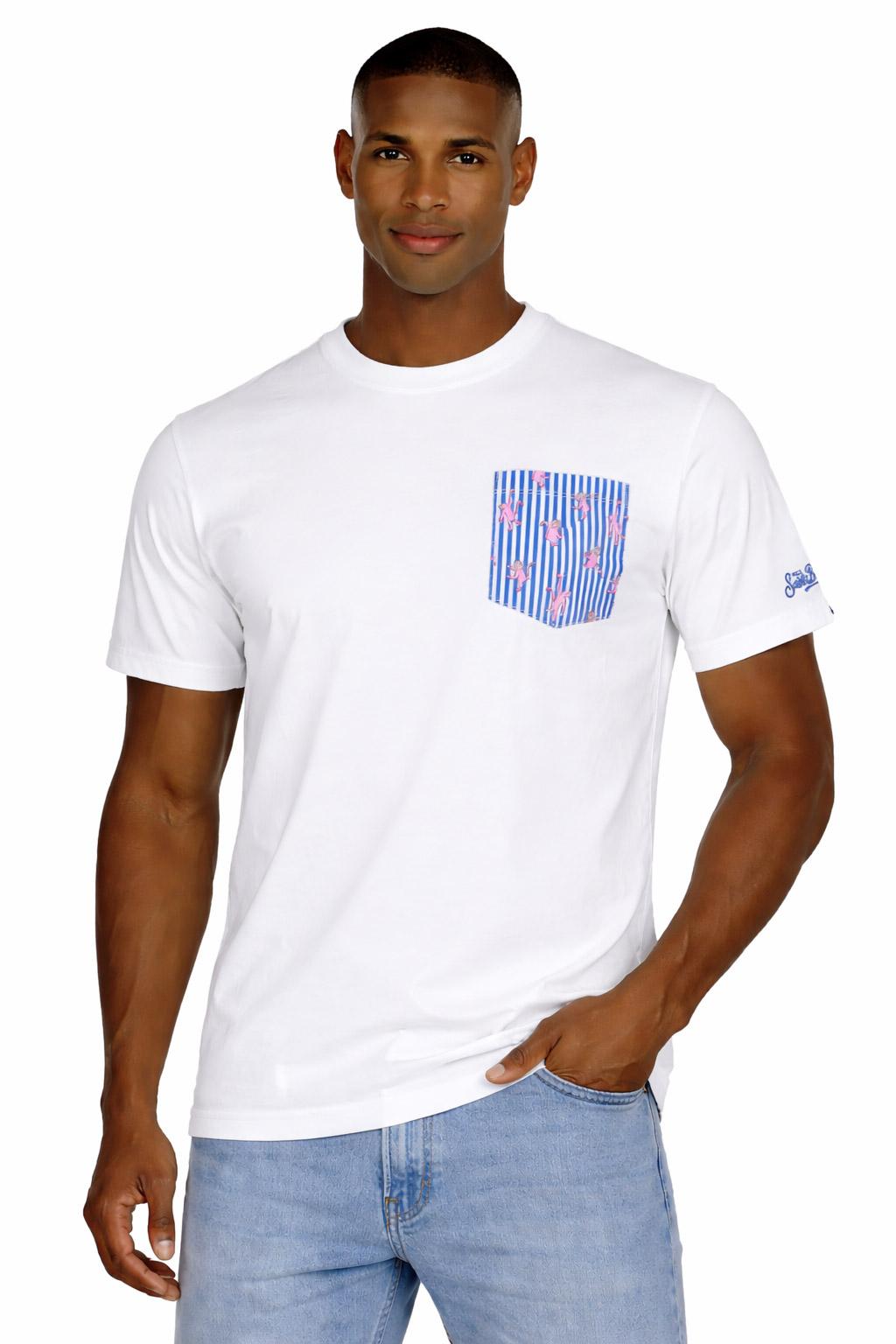 T-Shirt Uomo Taschino Scimmiette Monkeys 