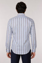 Camicia Uomo a Righe Multicolor in Cotone 