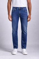 Jeans Uomo 5 Tasche Denim Stretch Slim 