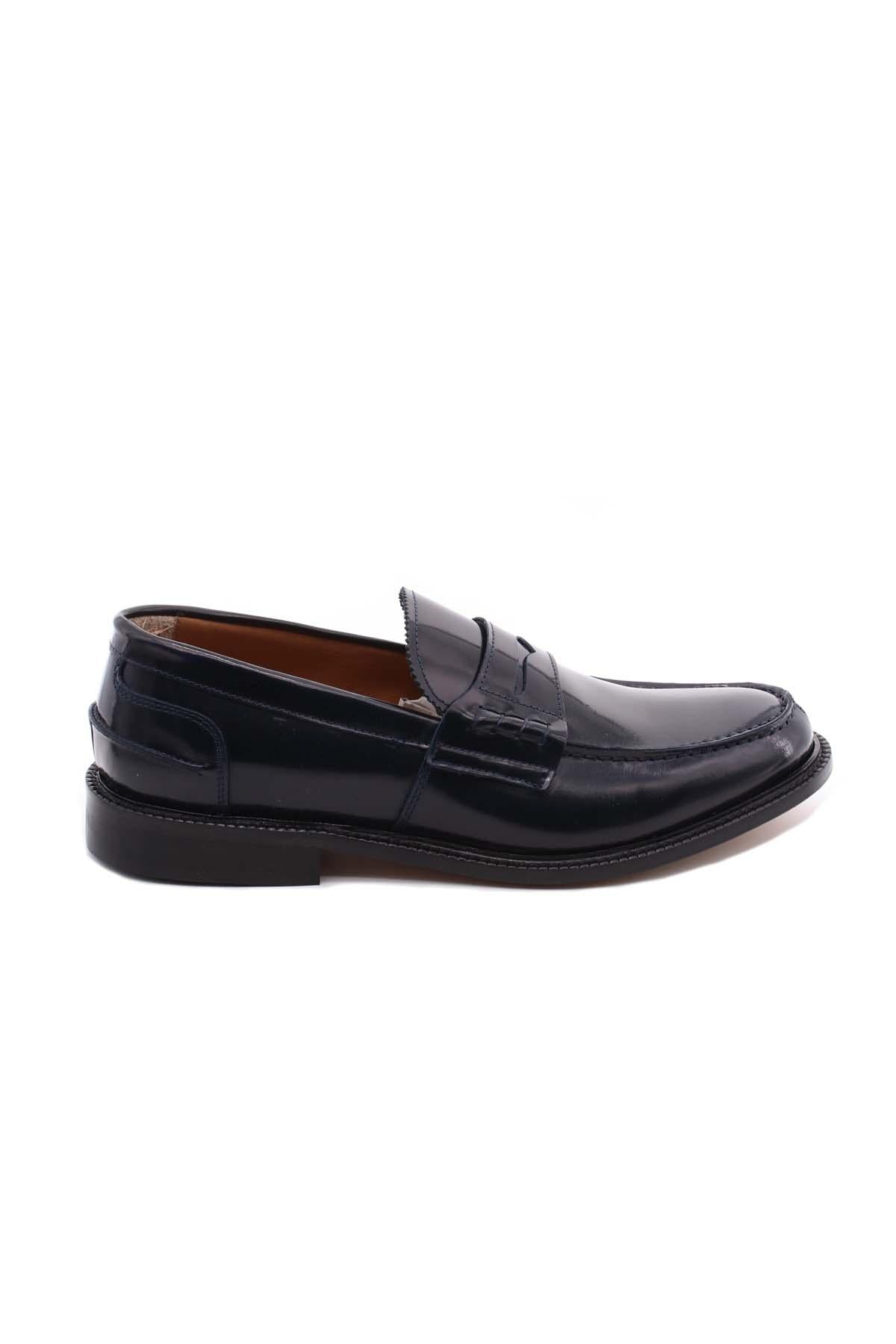 Mocassini College con suola in cuoio 