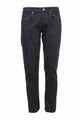 Pantalone 5 tasche con toppe in alcantara